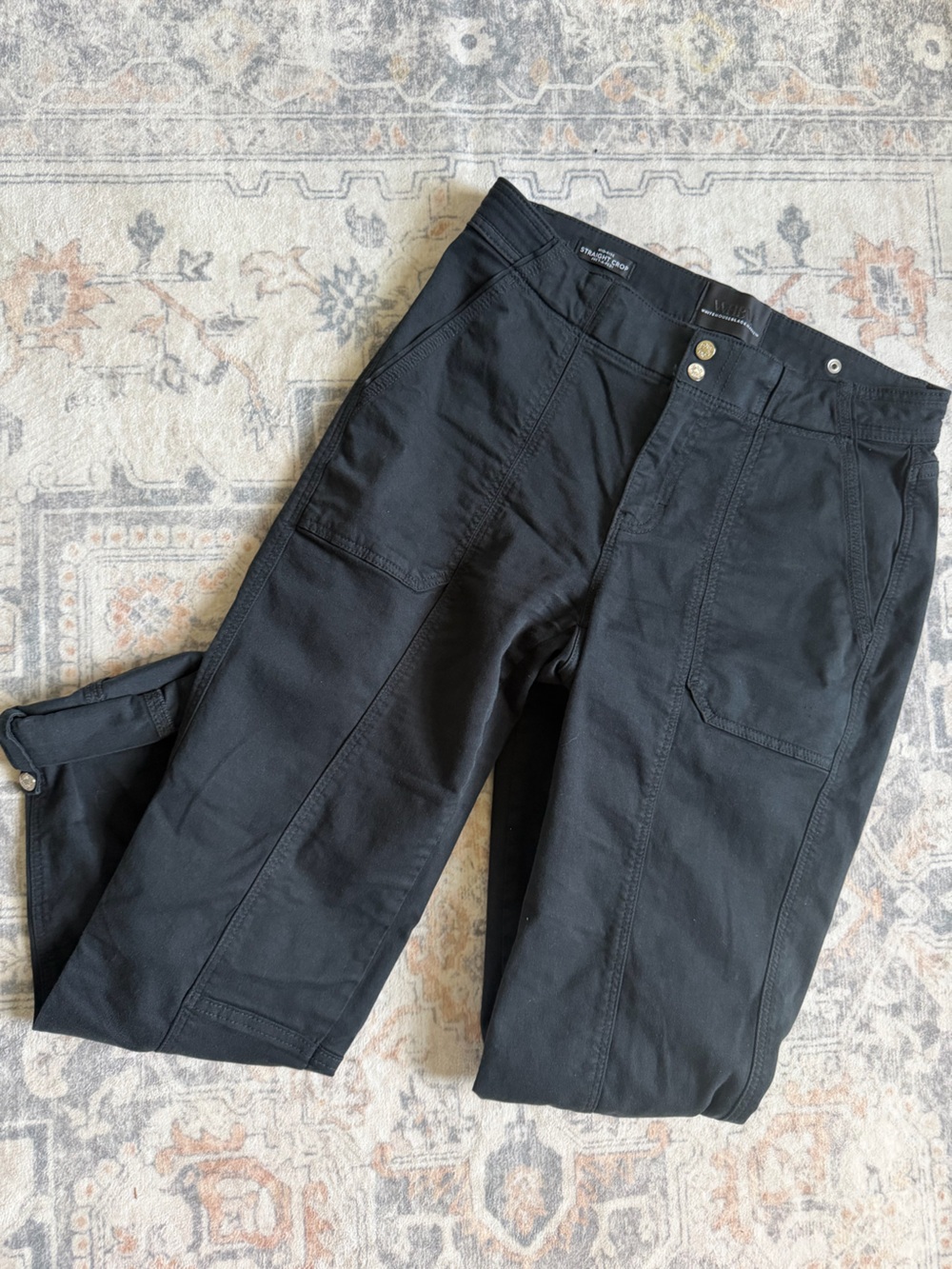 Women’s WHBM Black Utility crop Pants